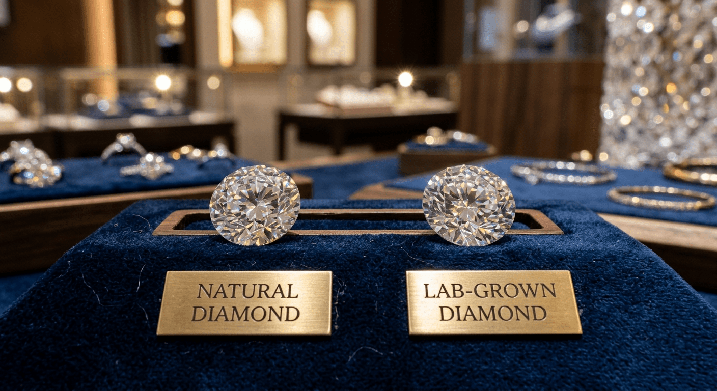 Lab-Grown Diamonds vs Natural Diamonds: An Honest Comparison (2026 Guide) - D KHUSHALBHAI JEWELLERS