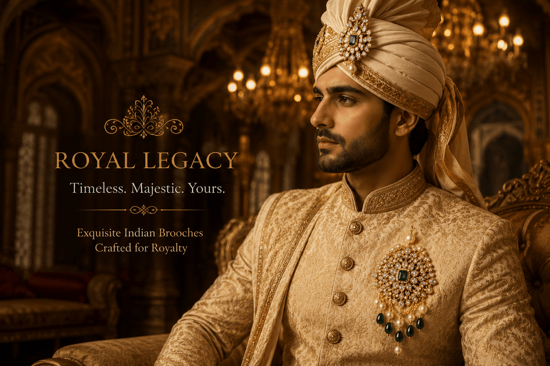 Royal-Inspired Brooch Designs for Weddings & Festivals - D KHUSHALBHAI JEWELLERS