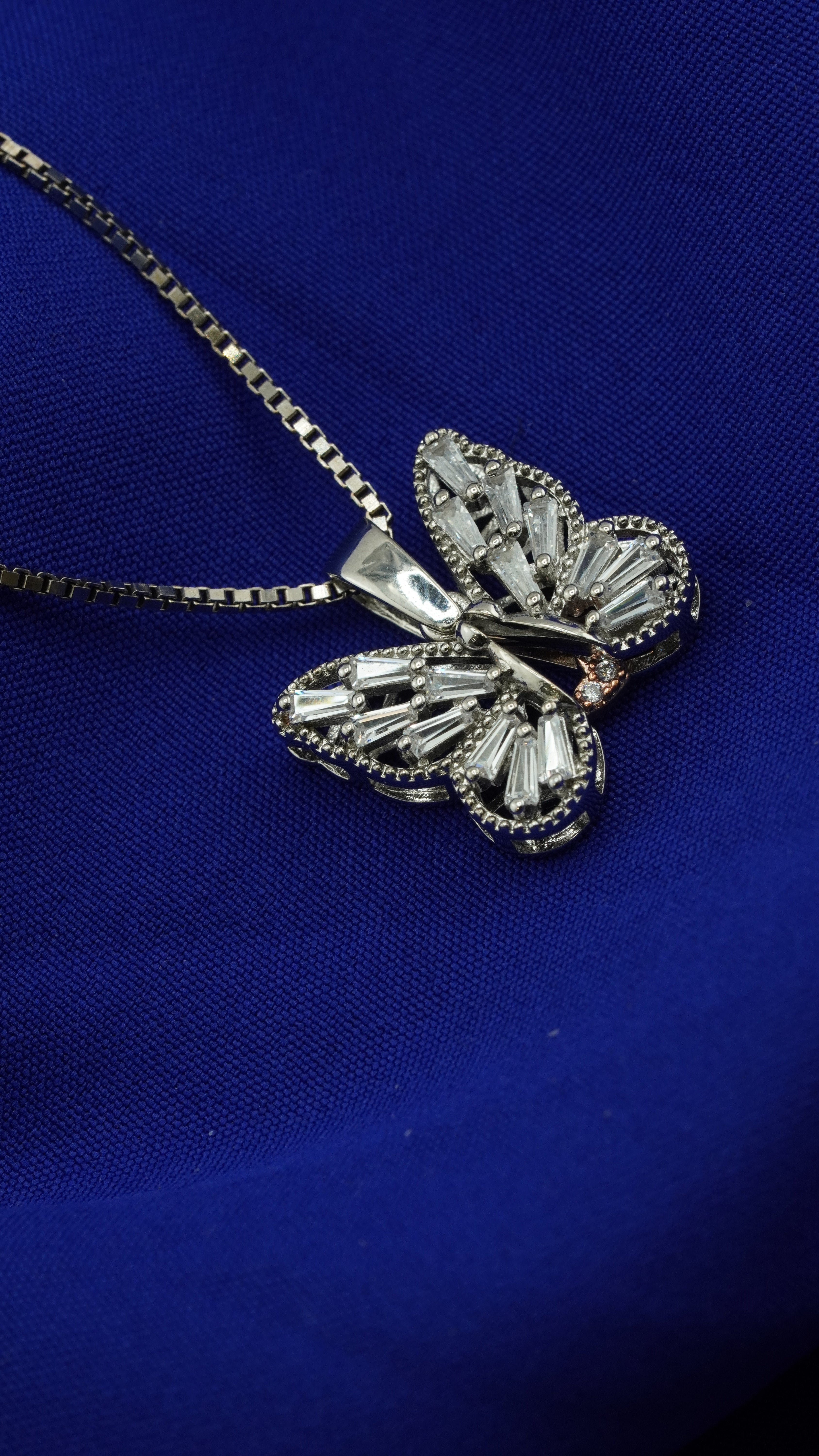 Crystal Butterfly Pendant