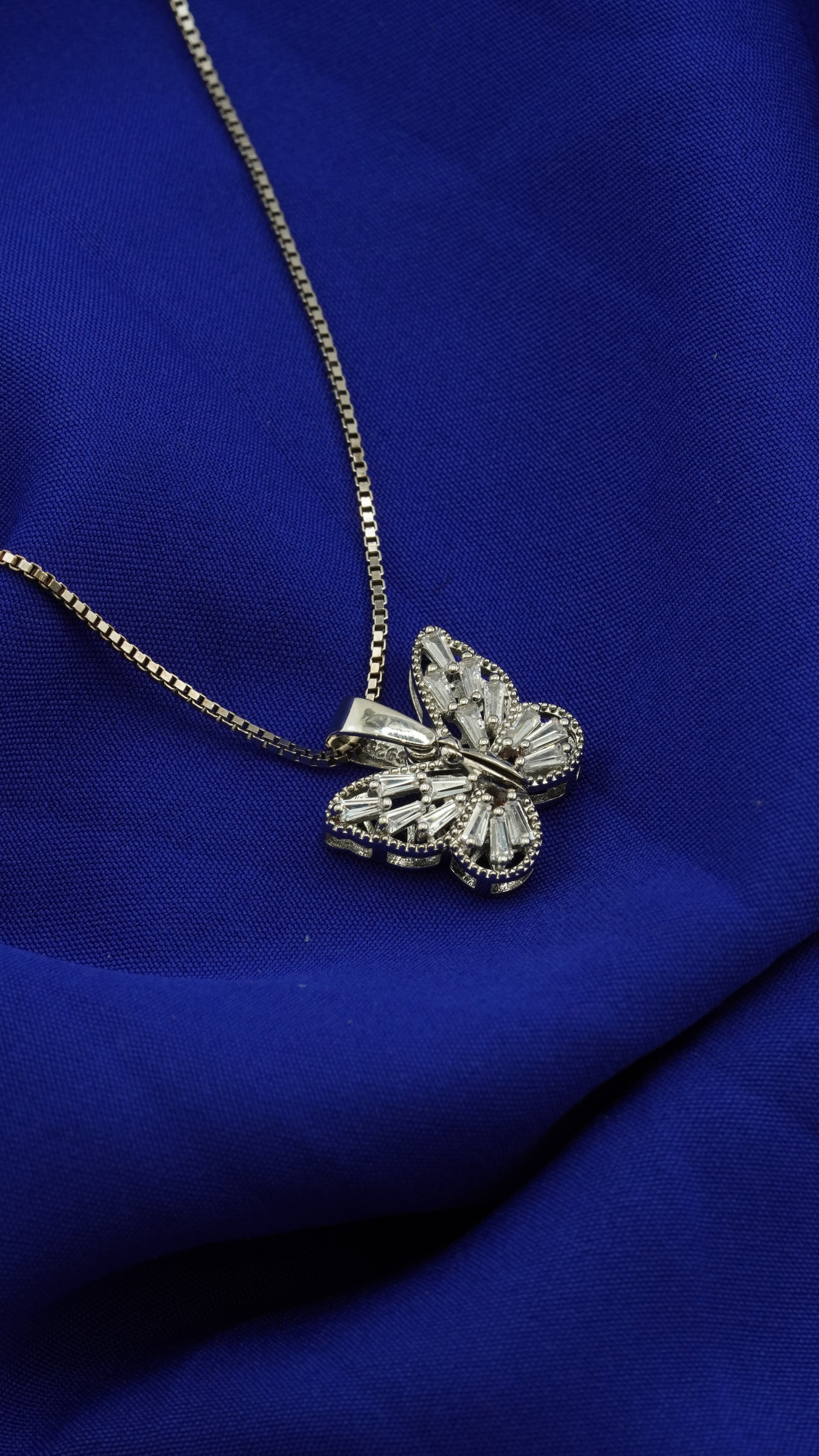 Crystal Butterfly Pendant