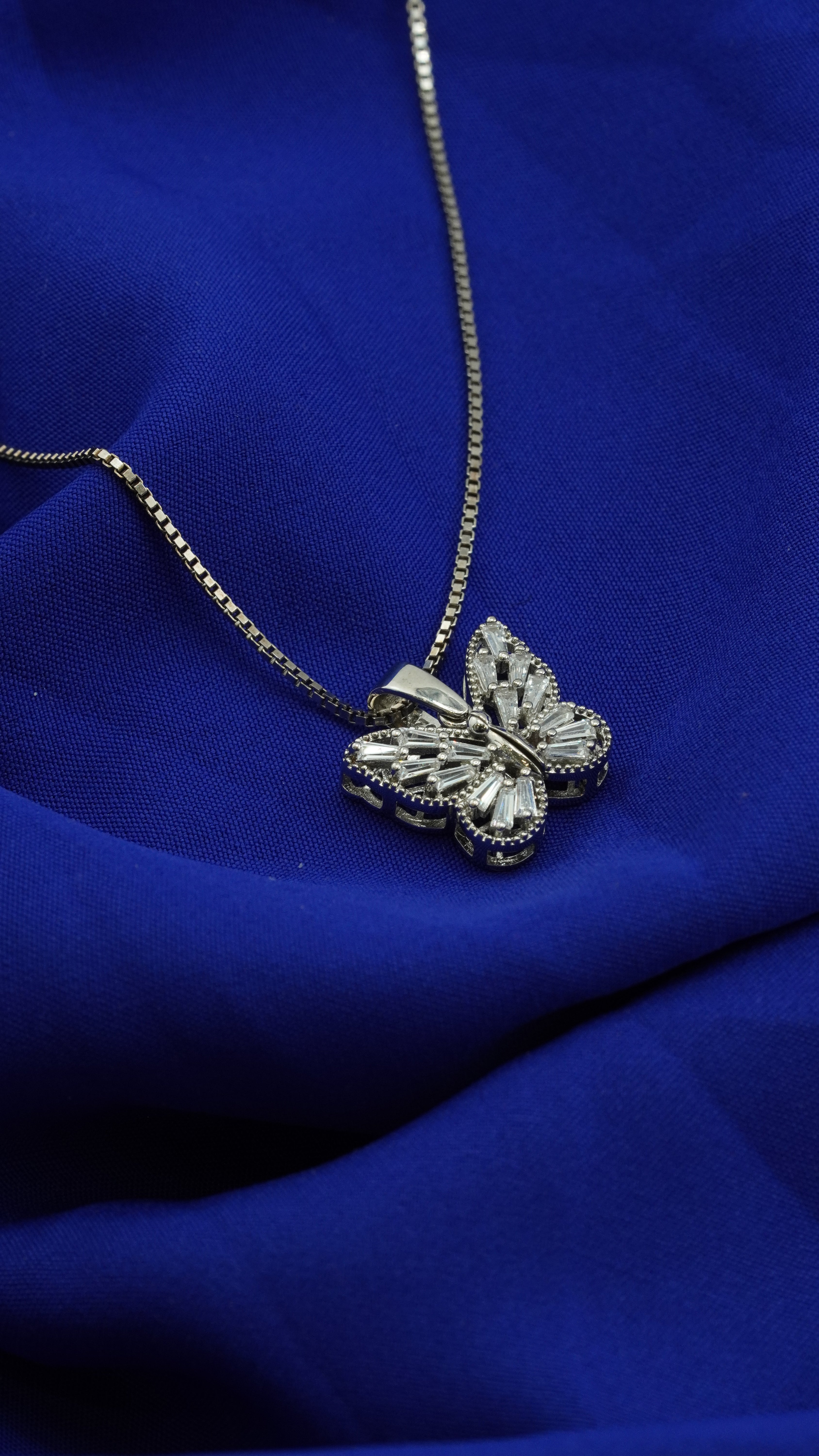 Crystal Butterfly Pendant