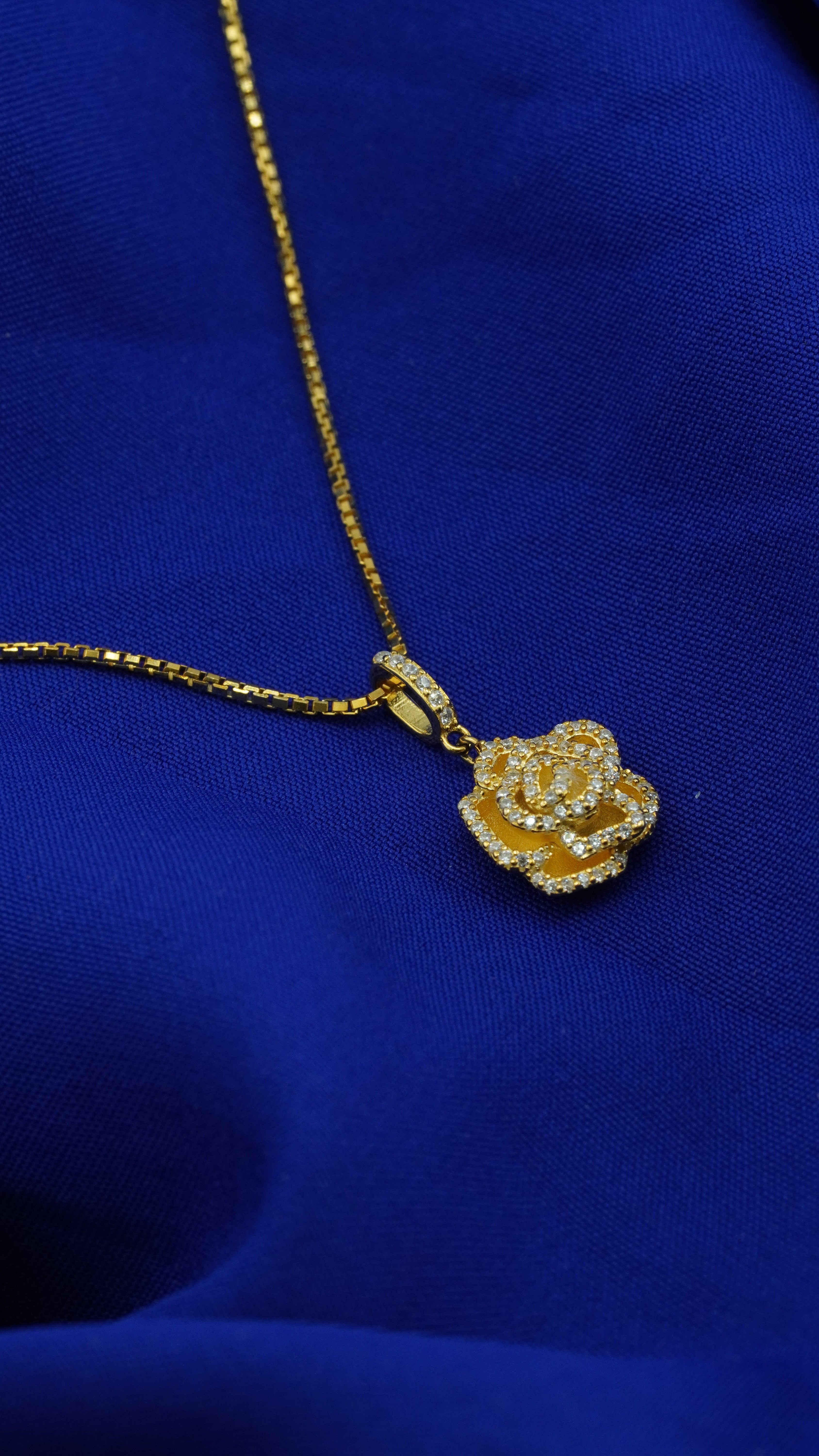 Golden Rose Pendant