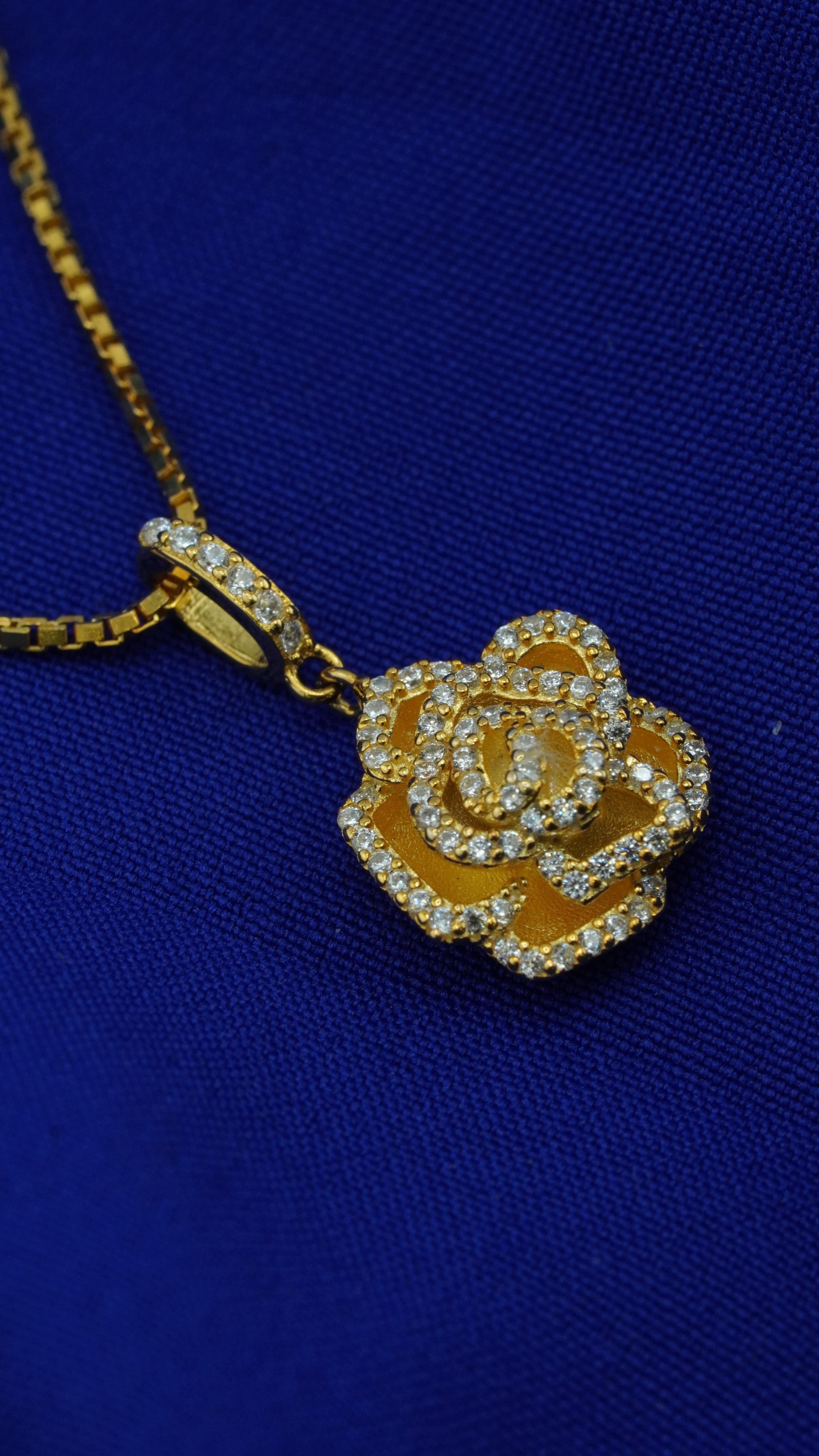 Golden Rose Pendant