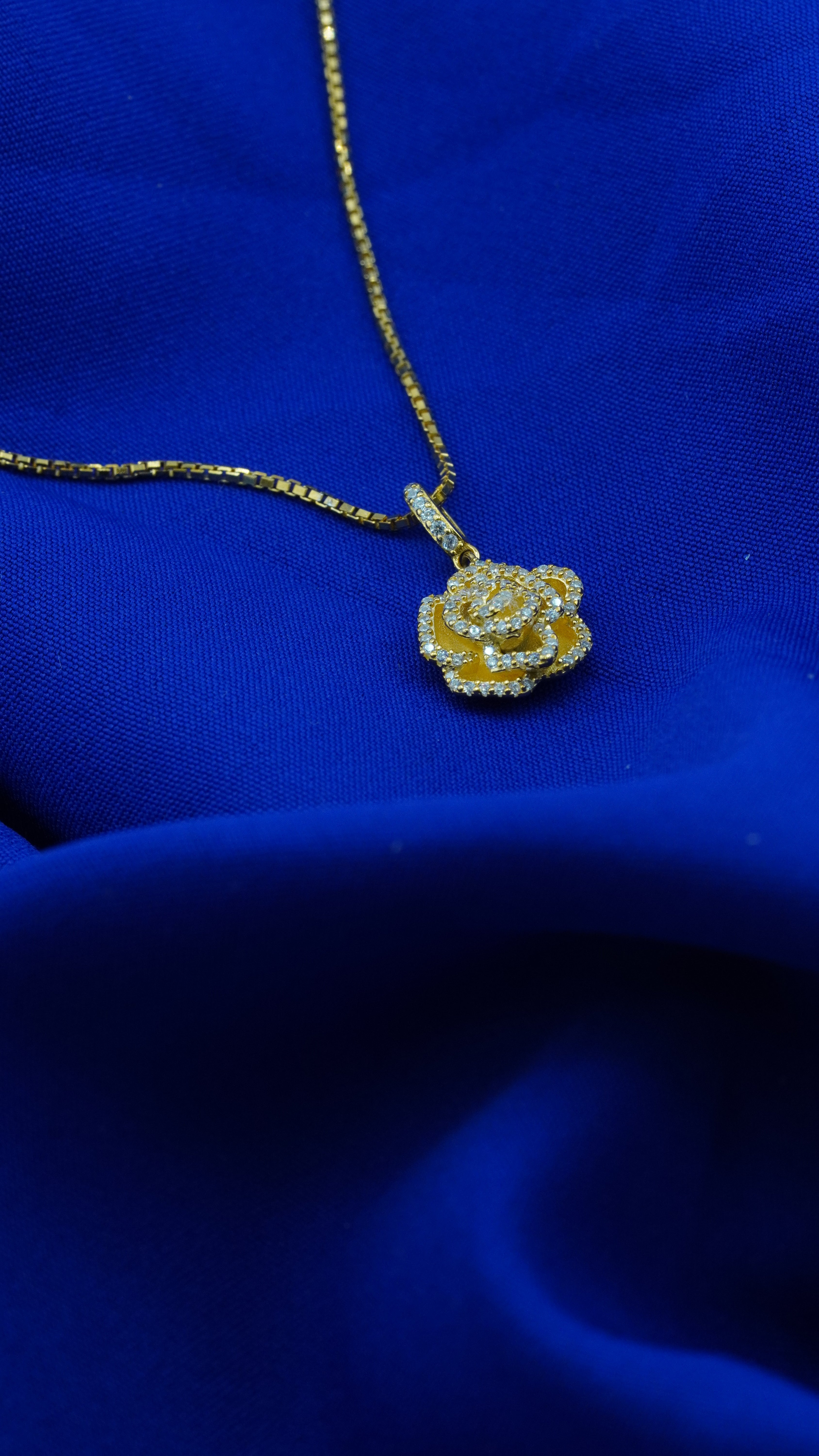 Golden Rose Pendant