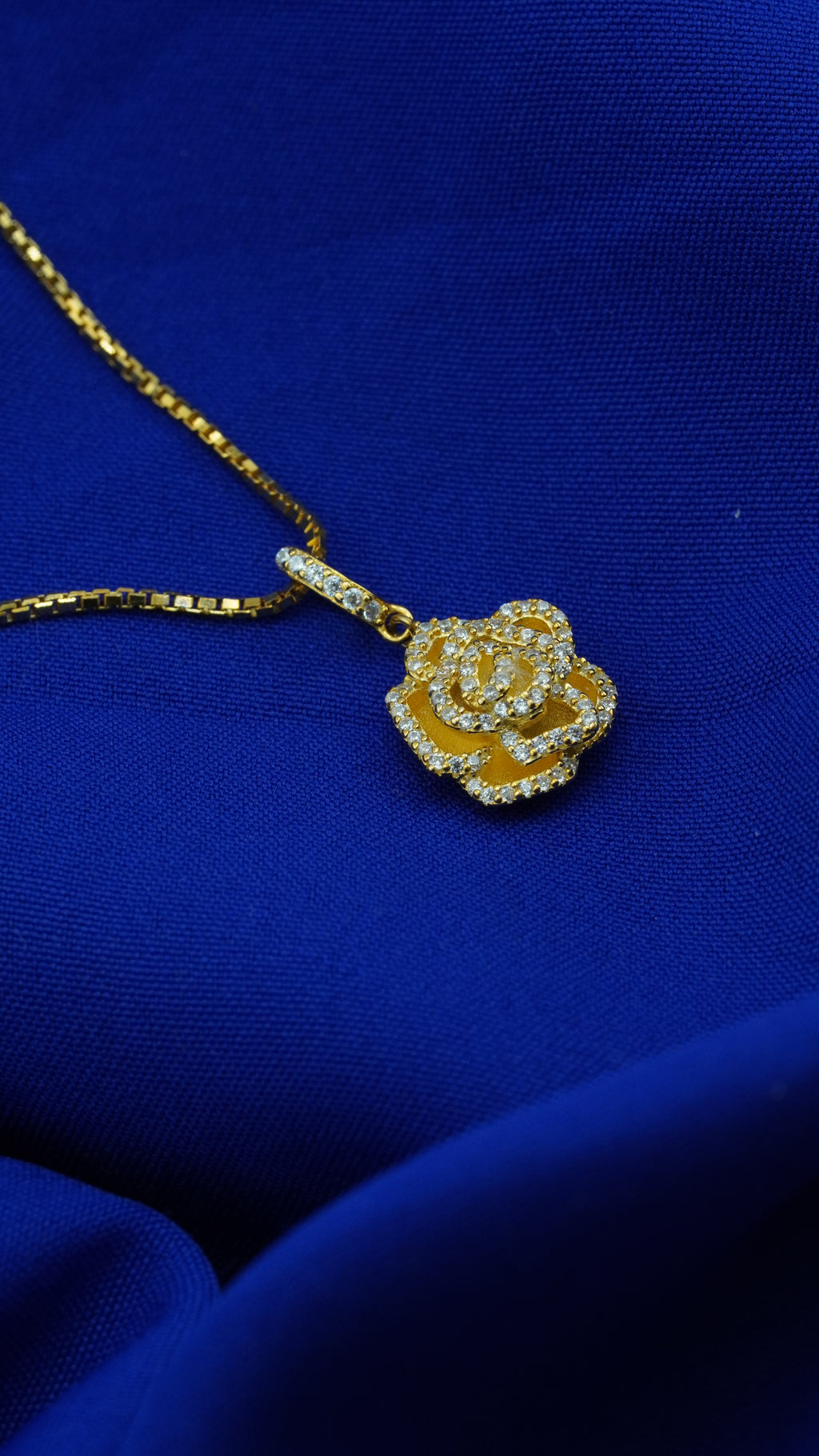 Golden Rose Pendant