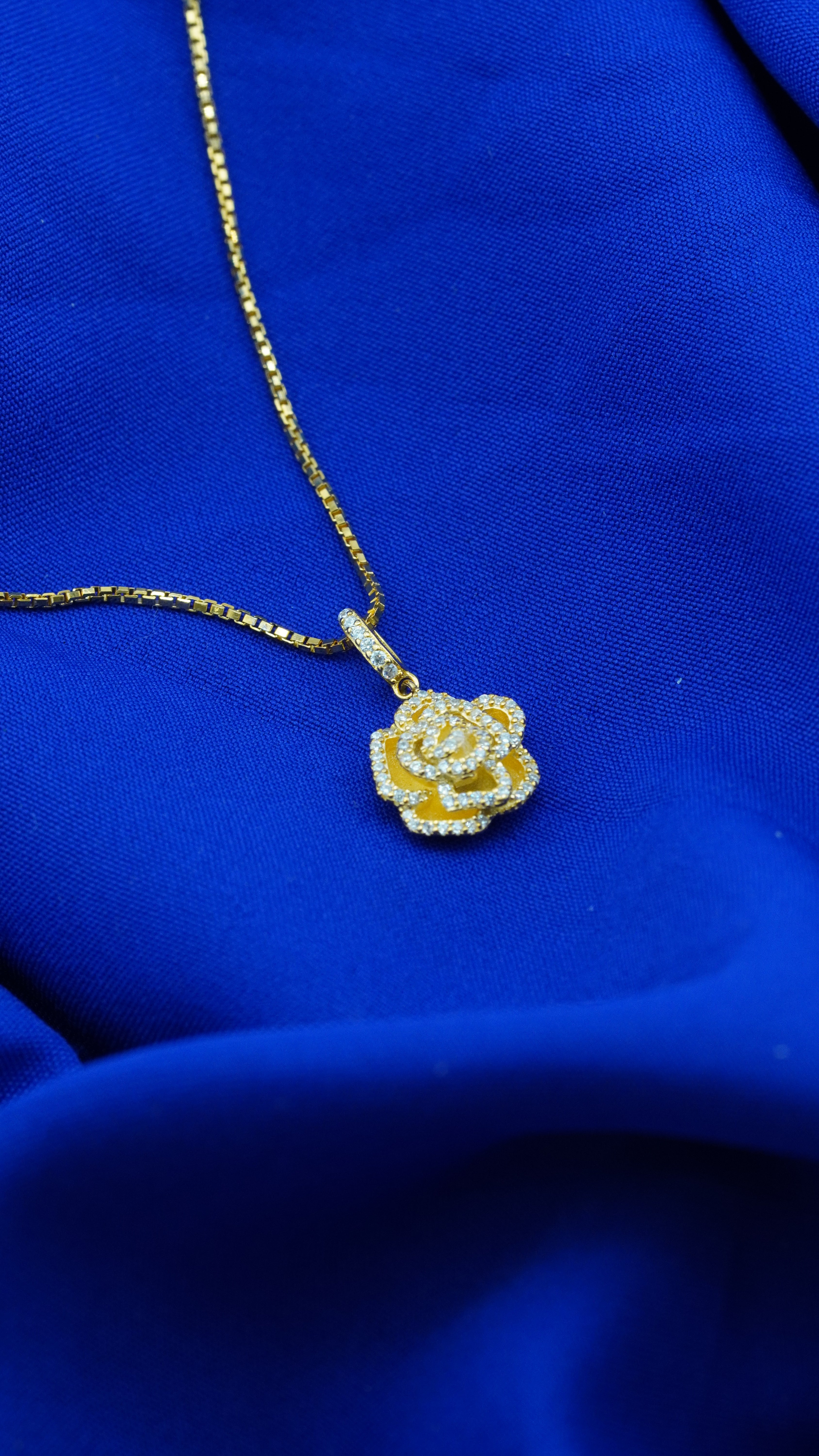 Golden Rose Pendant