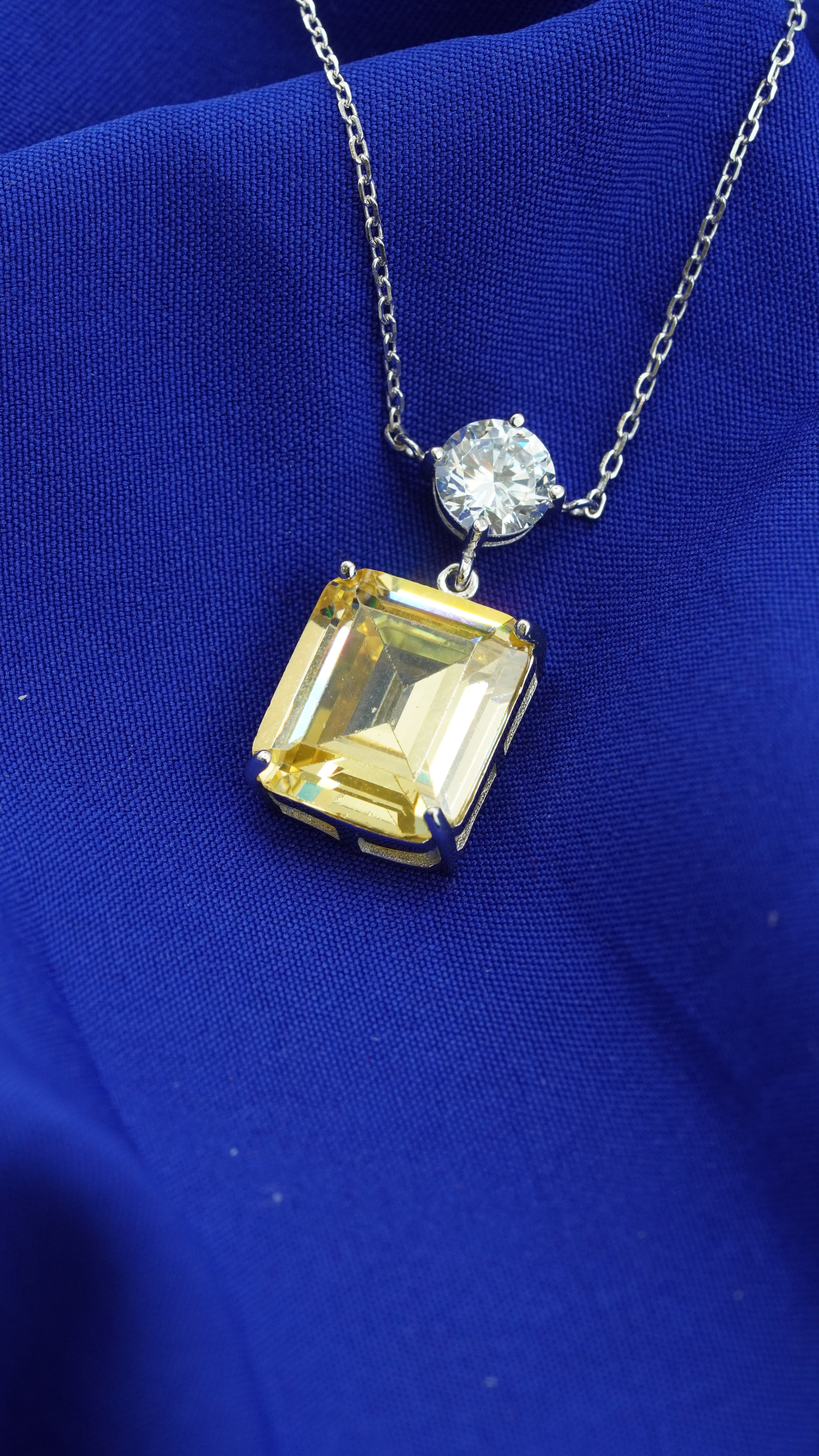 Citrine Crown Necklace