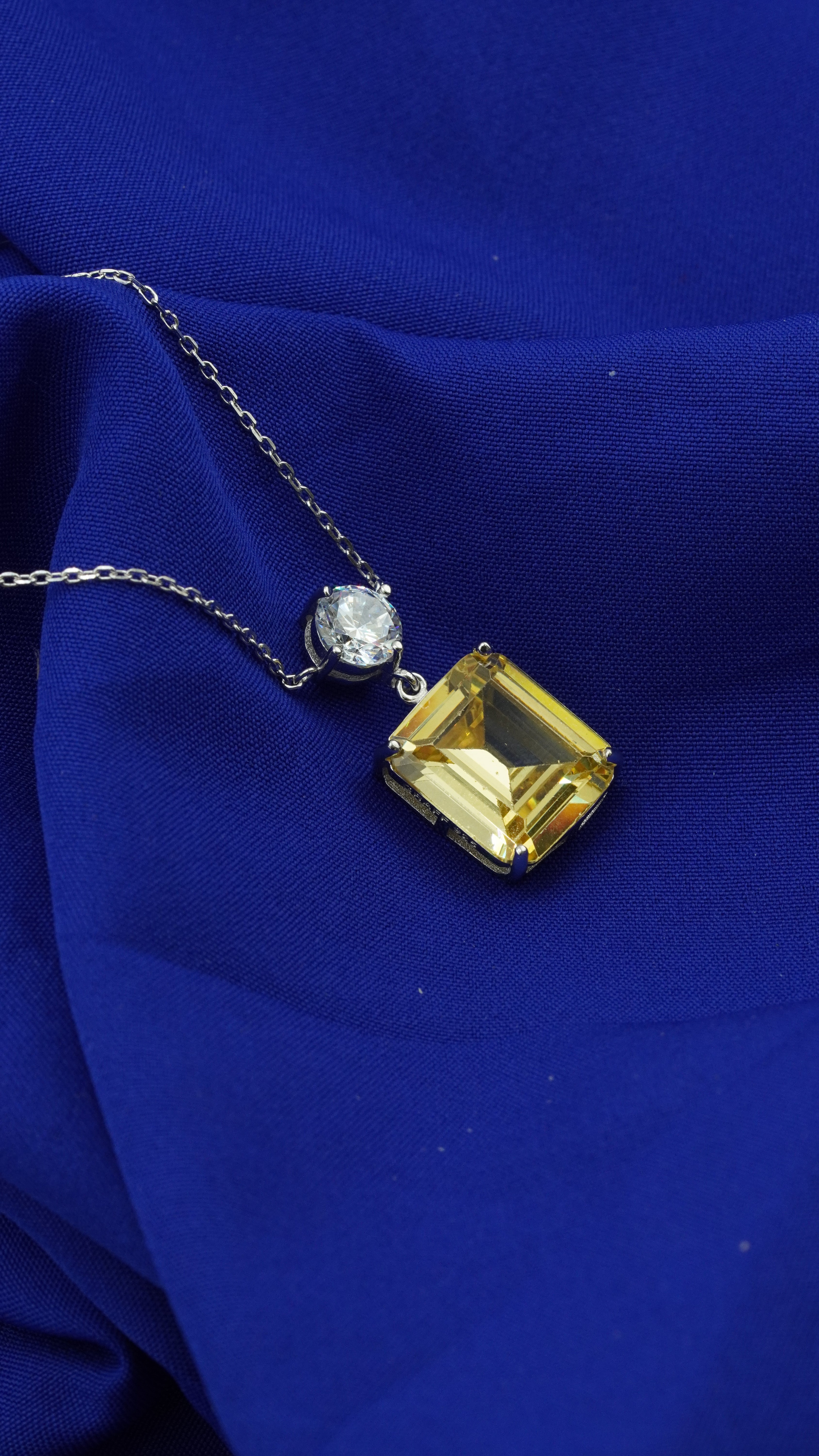 Citrine Crown Necklace