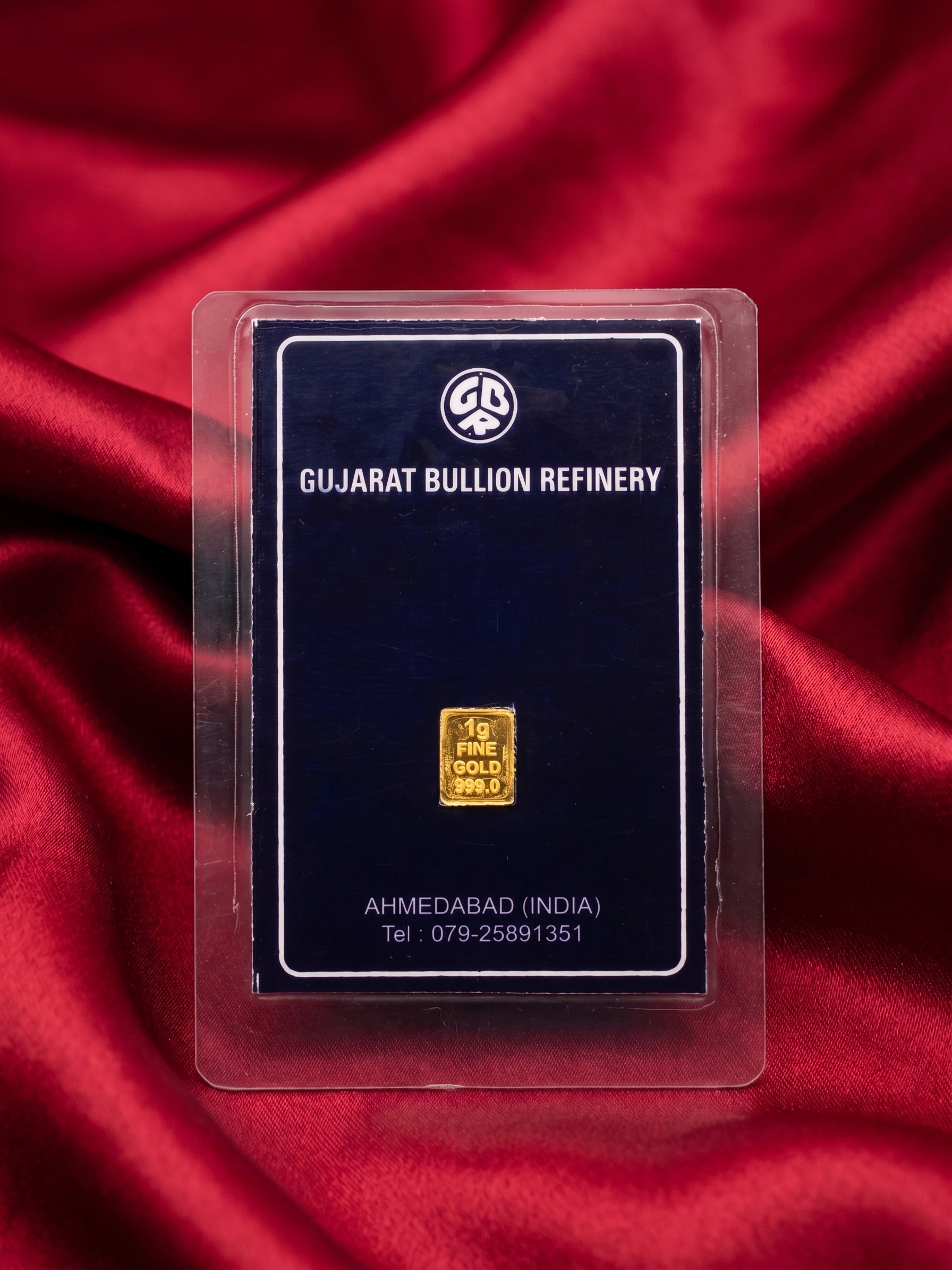 Gujarat Bullion Refinery (GBR) 999.0 Fine Gold Bar Sealed Assay Card(0.5g / 1g / 2g / 5g)