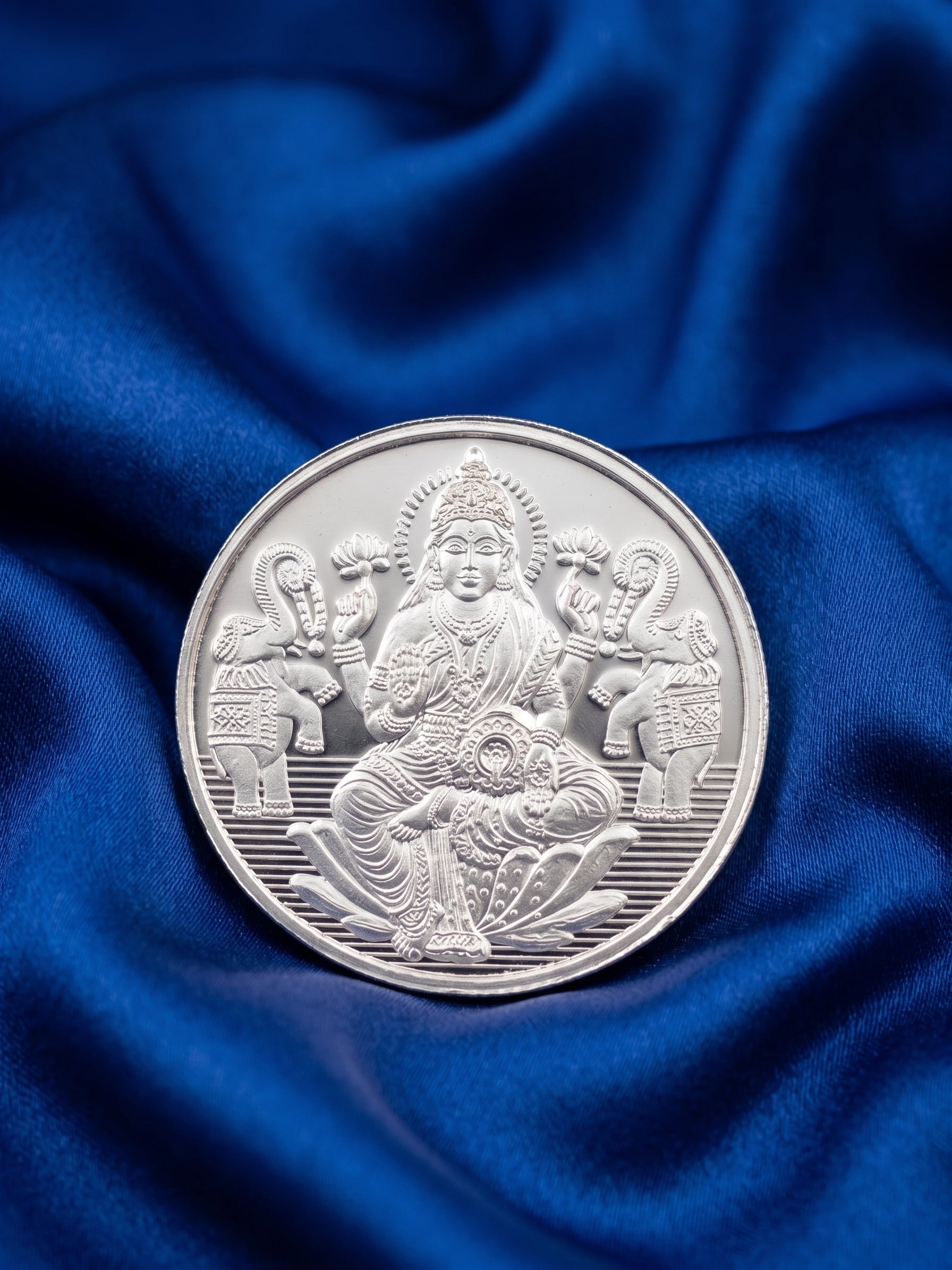 Gaja Lakshmi 999 Pure Silver Commemorative Coin