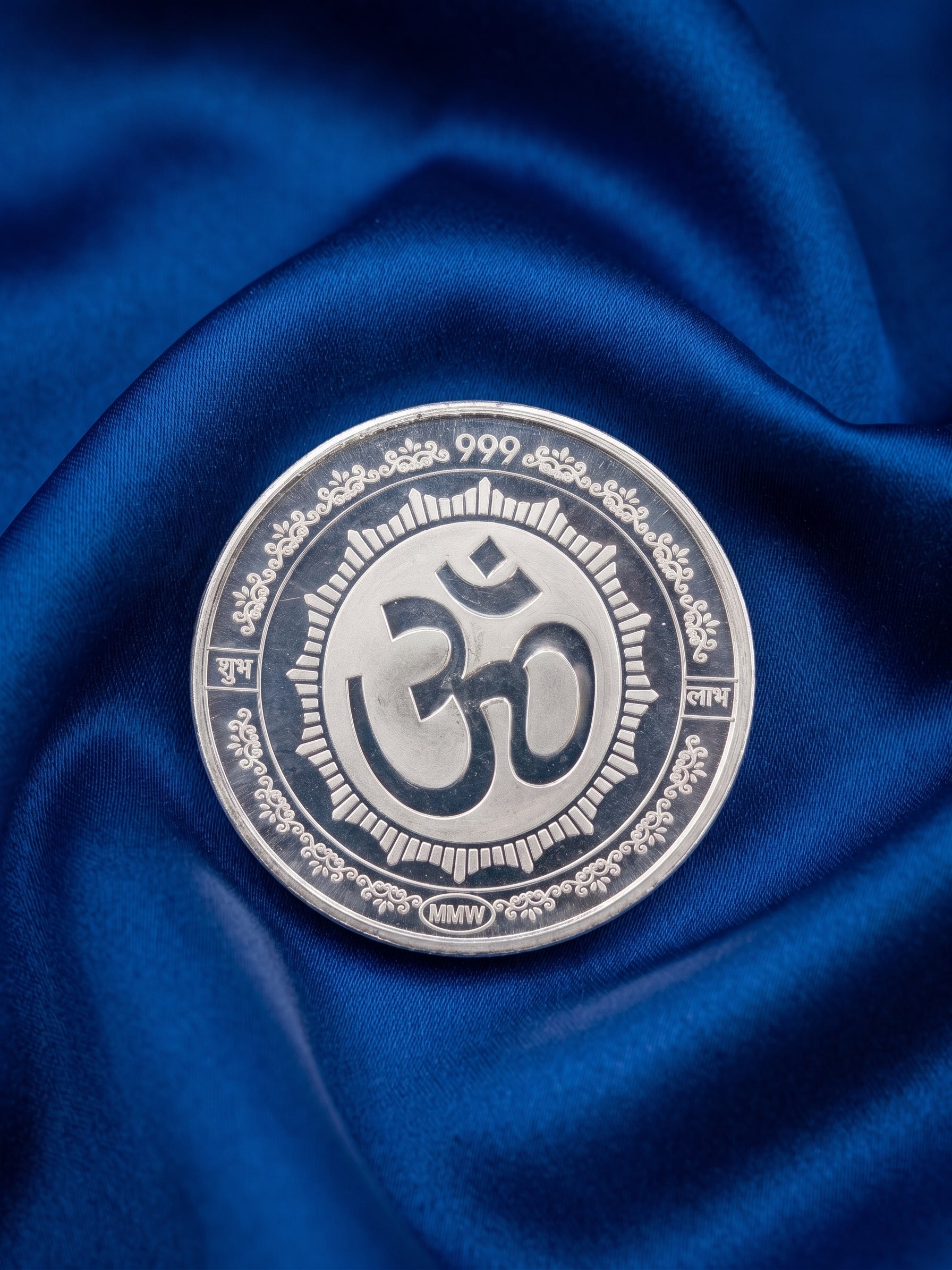 Om Shubh Labh 999 Pure Silver Coin