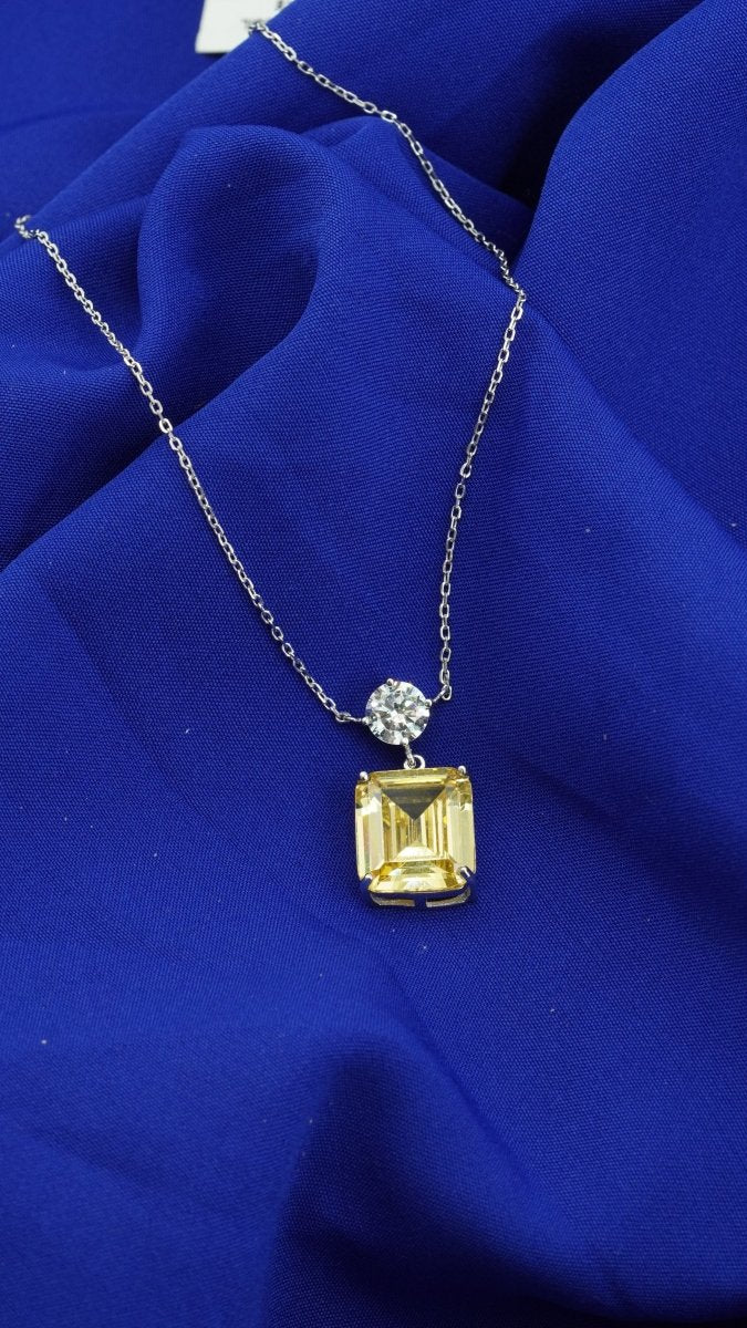 Citrine Crown Necklace - D KHUSHALBHAI JEWELLERS