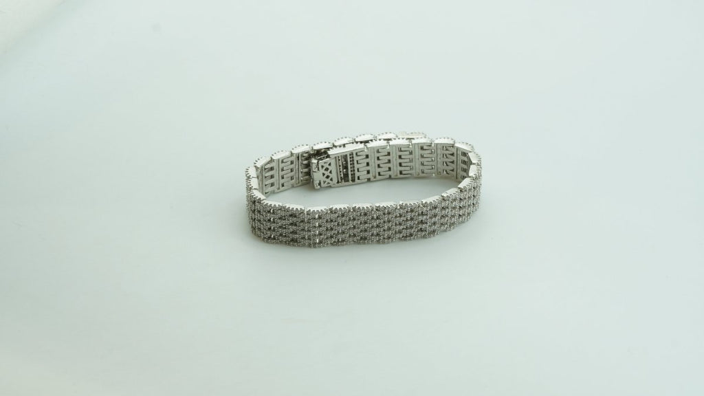 Crystal Grid Bracelet - D KHUSHALBHAI JEWELLERS