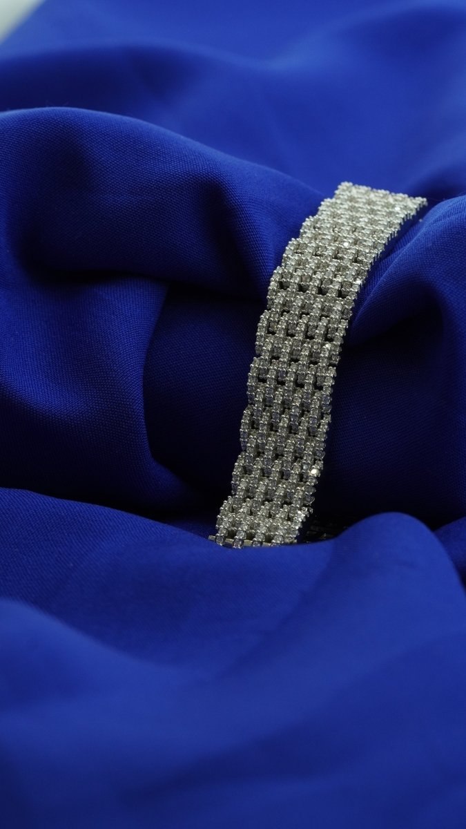 Crystal Grid Bracelet - D KHUSHALBHAI JEWELLERS
