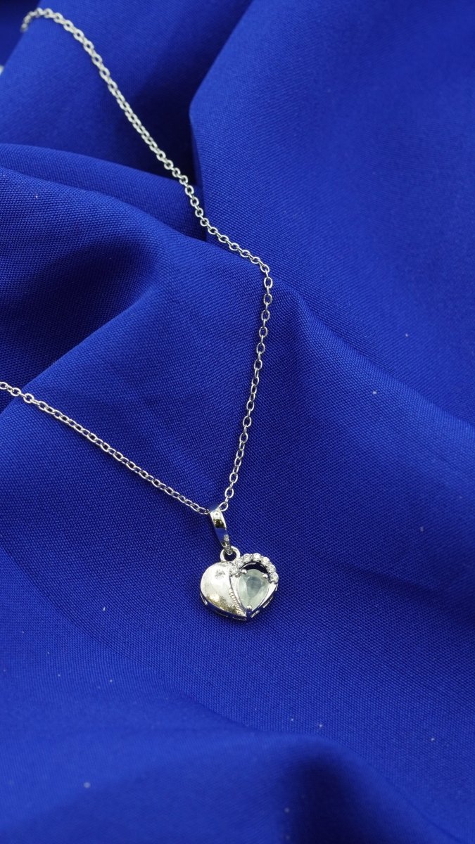Crystal Heart Necklace - D KHUSHALBHAI JEWELLERS