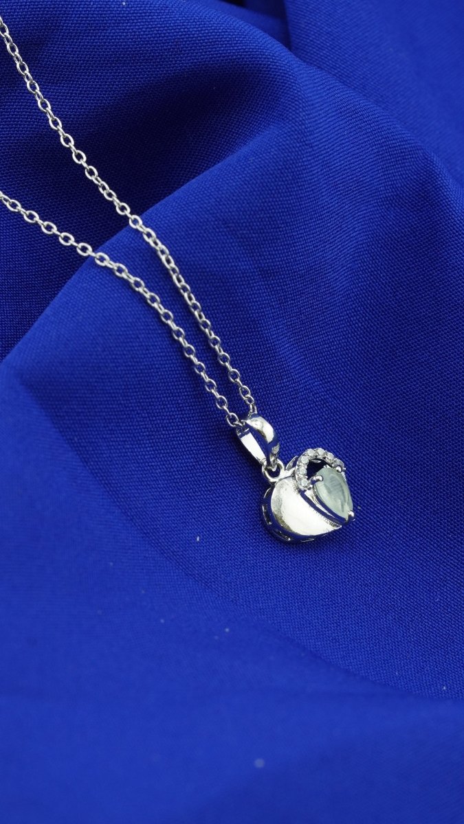 Crystal Heart Necklace - D KHUSHALBHAI JEWELLERS