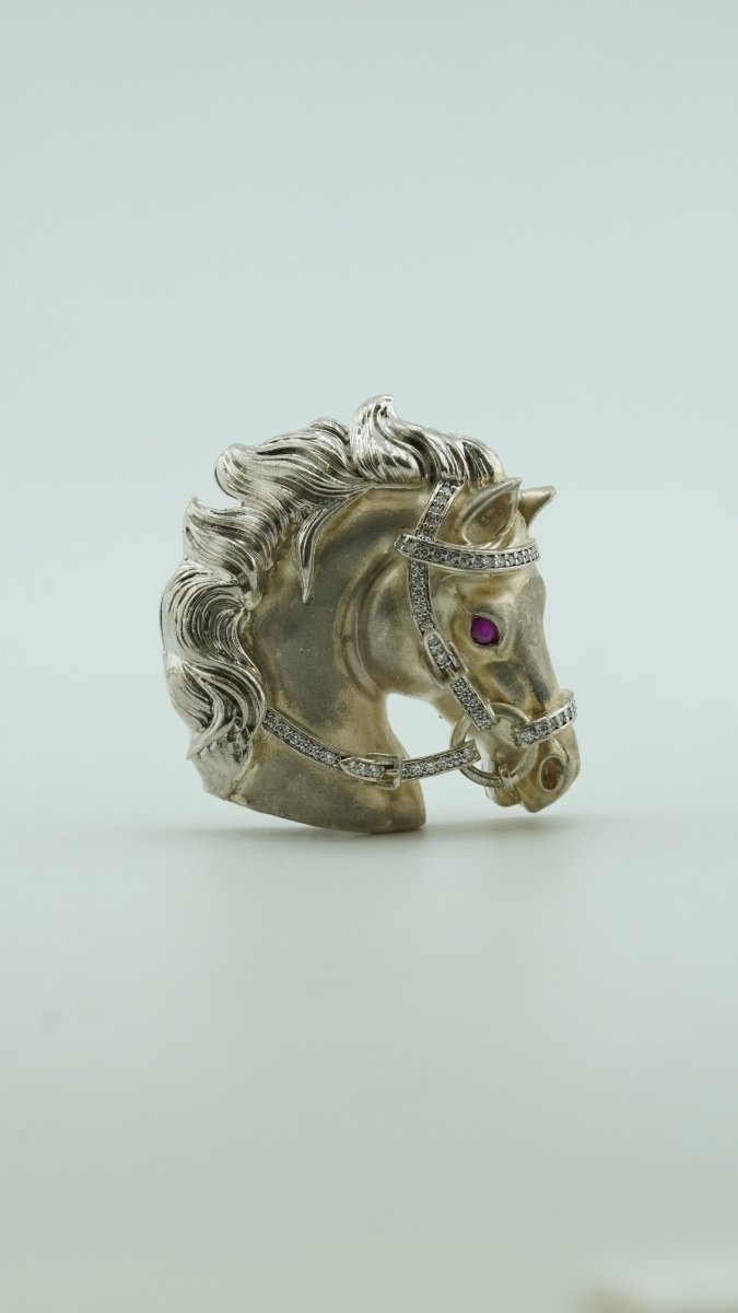 Equinox Horse Jewel Brooch - D KHUSHALBHAI JEWELLERS