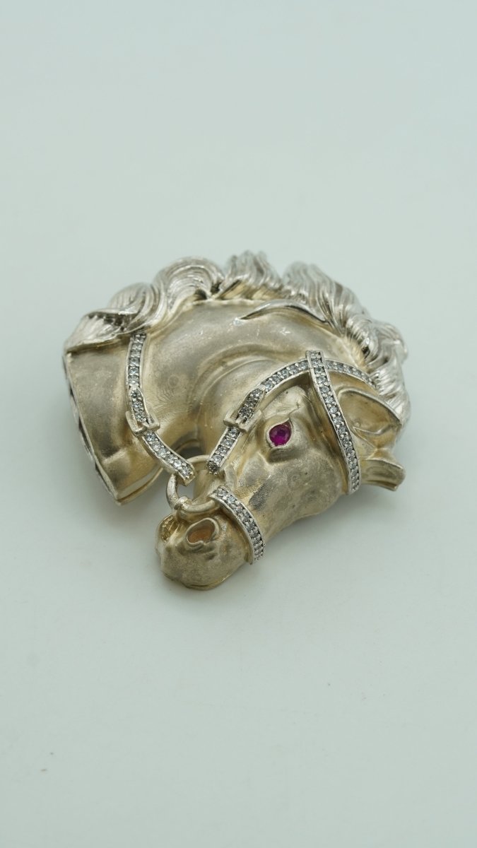 Equinox Horse Jewel Brooch - D KHUSHALBHAI JEWELLERS