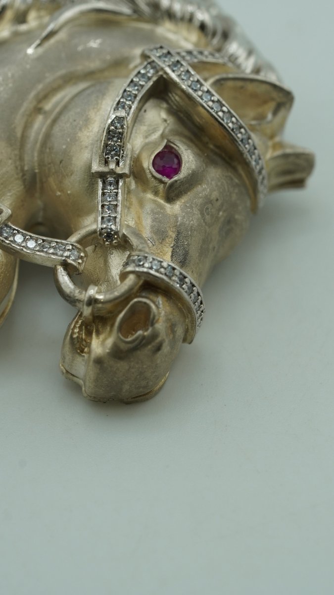 Equinox Horse Jewel Brooch - D KHUSHALBHAI JEWELLERS