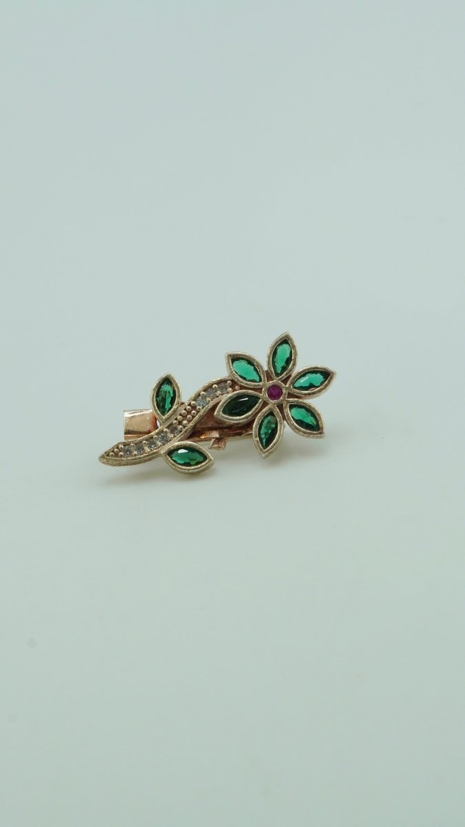 Floral Wave Brooch - D KHUSHALBHAI JEWELLERS