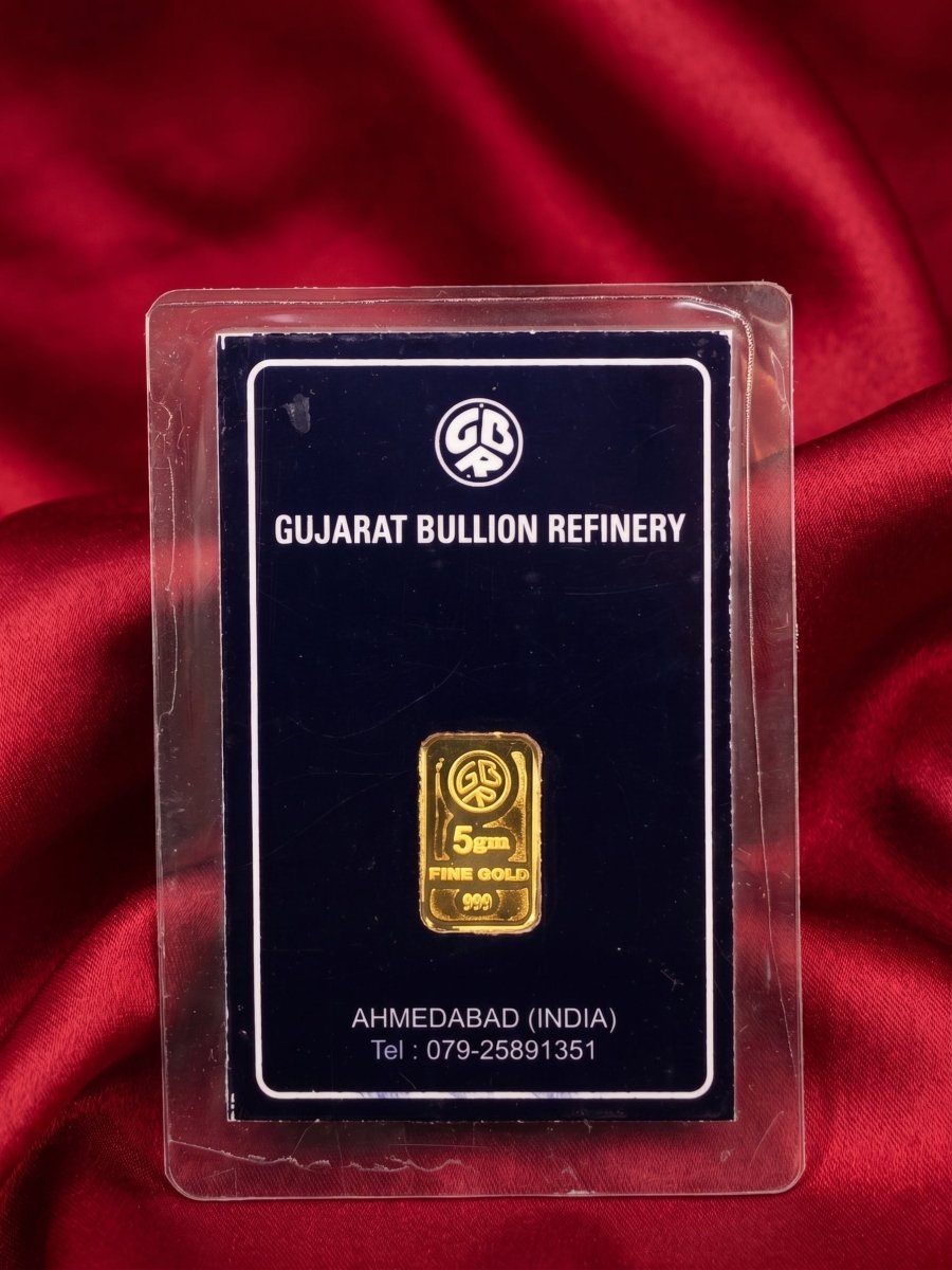 GBR Gujarat Bullion Refinery 999 Fine Gold Bar - D KHUSHALBHAI JEWELLERS