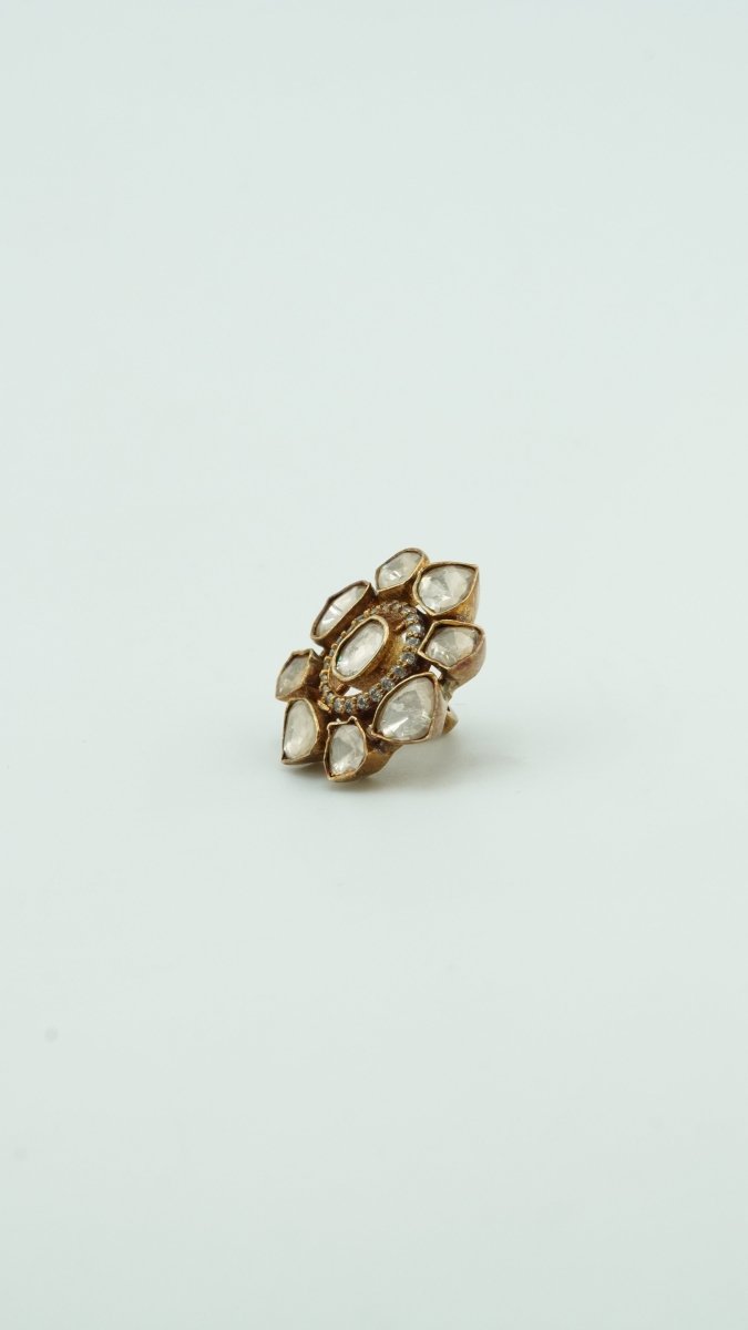 Lotus Luxe Brooch - D KHUSHALBHAI JEWELLERS