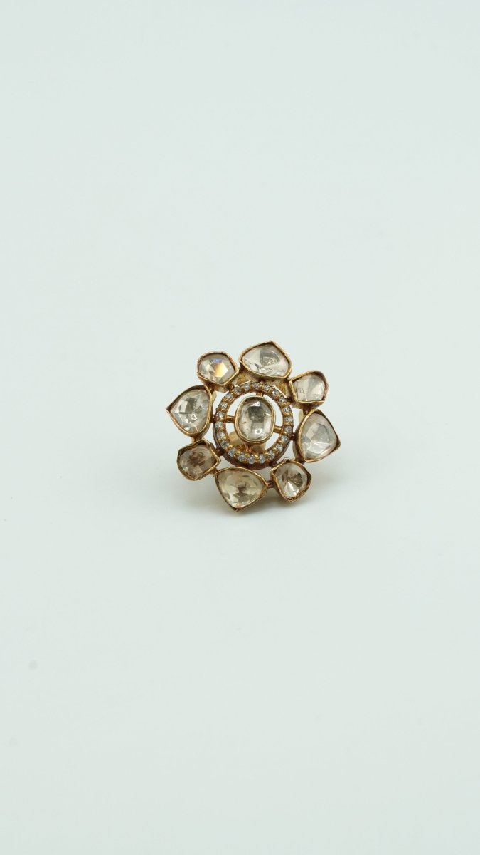 Lotus Luxe Brooch - D KHUSHALBHAI JEWELLERS