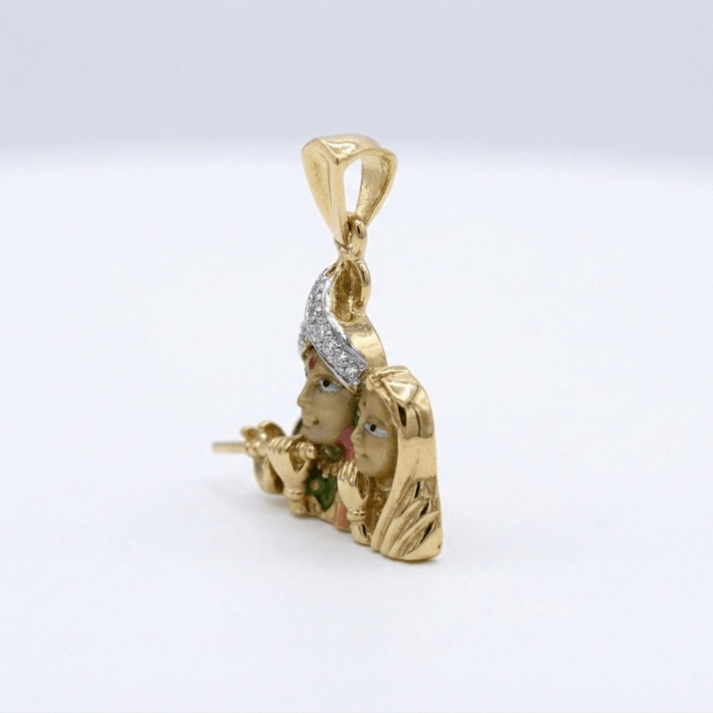 Radha Krishna Pendant - D KHUSHALBHAI JEWELLERS