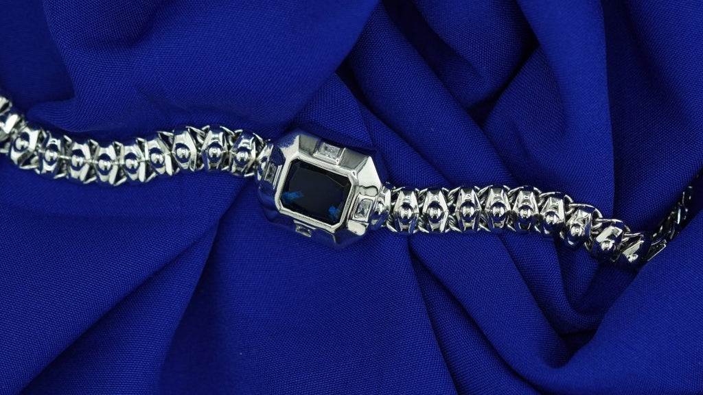 Sapphire King Bracelet - D KHUSHALBHAI JEWELLERS