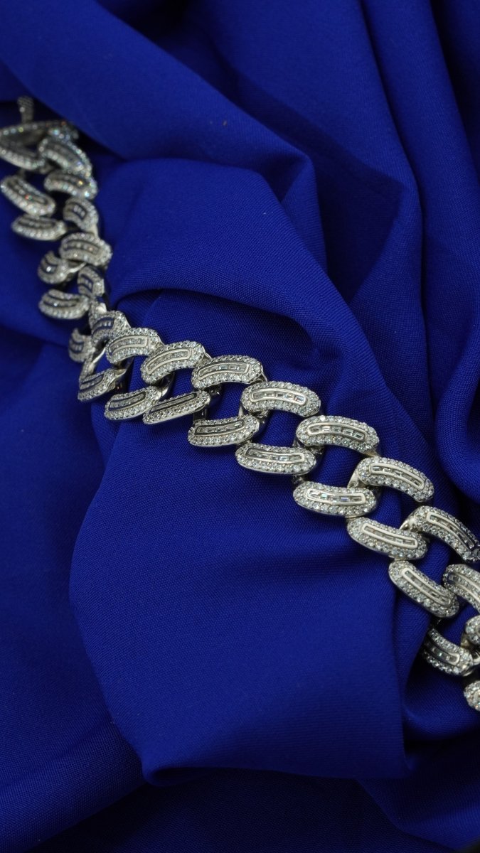 Silver Cuban Bracelet - D KHUSHALBHAI JEWELLERS