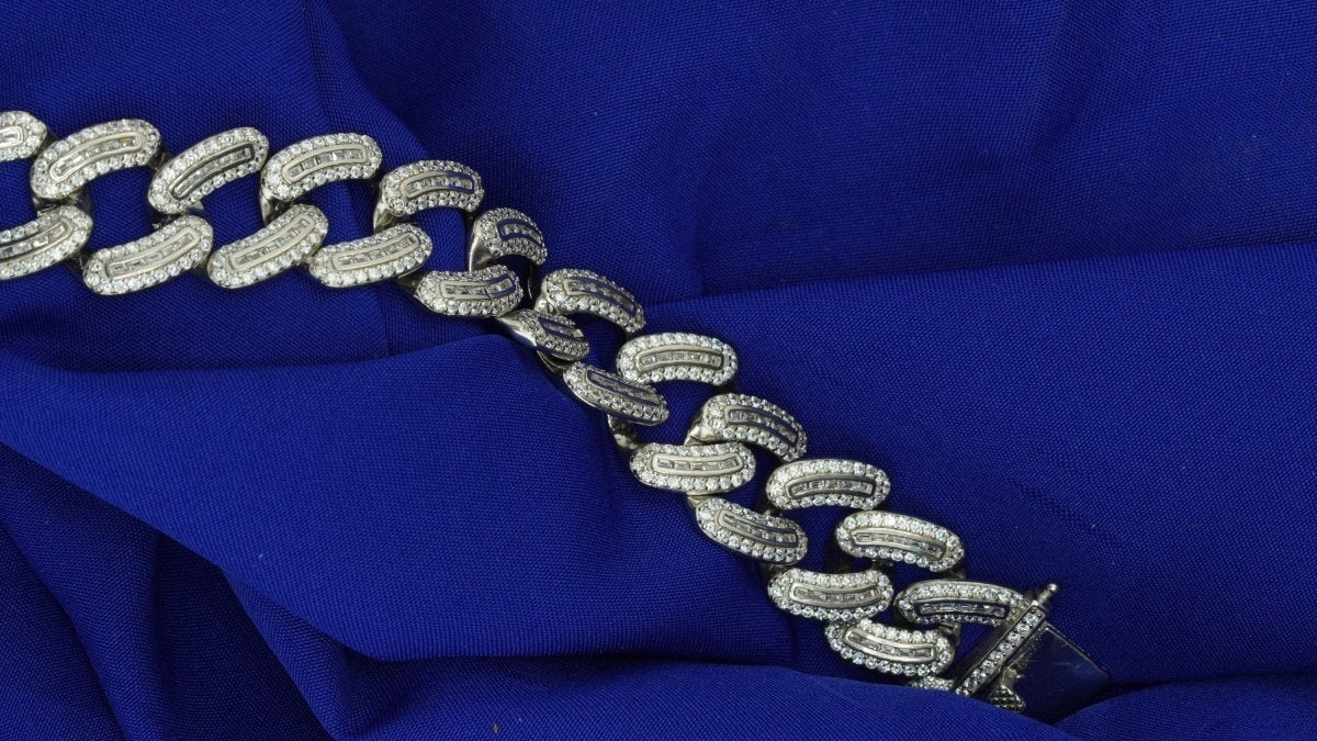 Silver Cuban Bracelet - D KHUSHALBHAI JEWELLERS