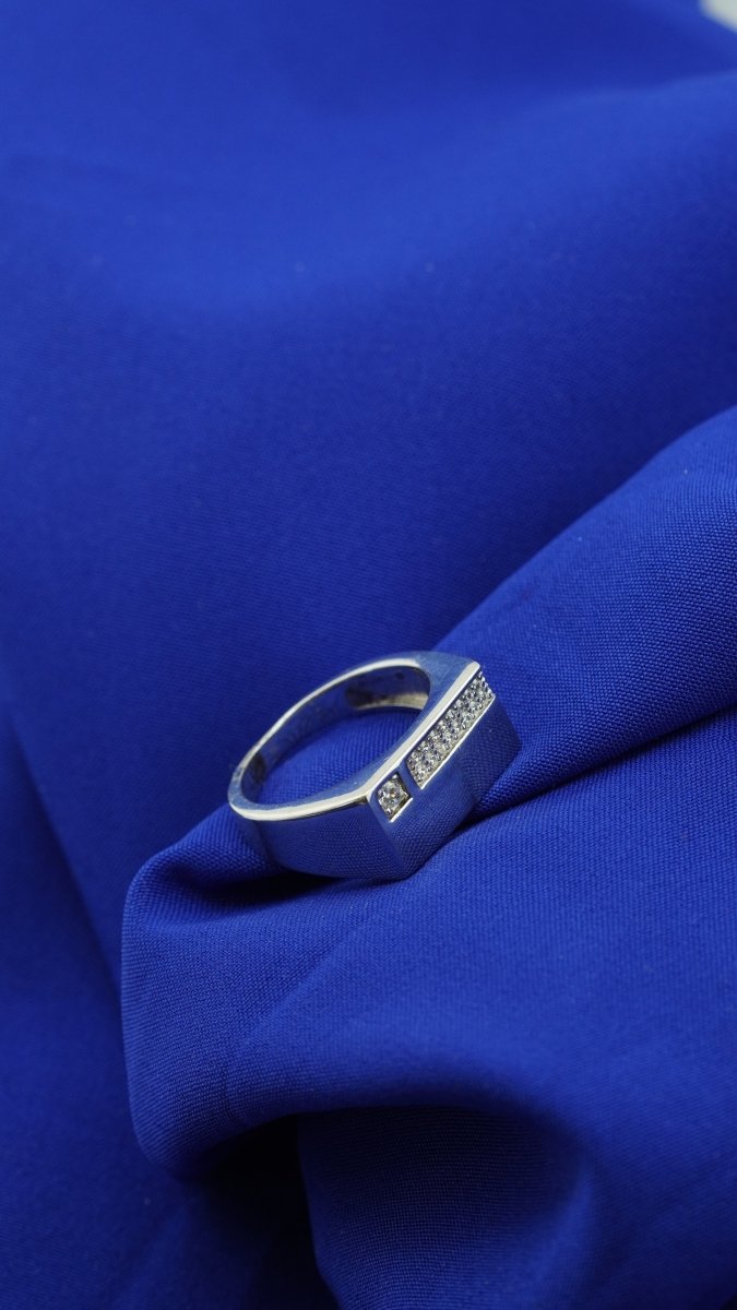 Silver Edge Ring - D KHUSHALBHAI JEWELLERS