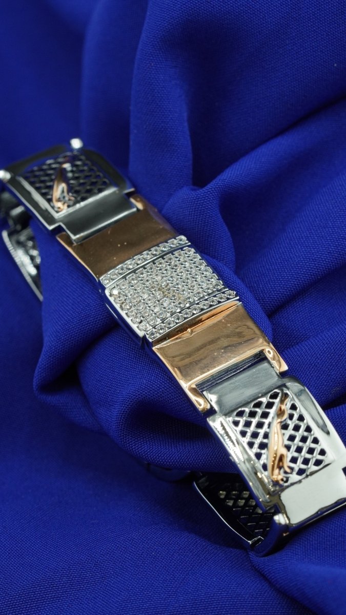 Silver Panther Vein Bracelet - D KHUSHALBHAI JEWELLERS