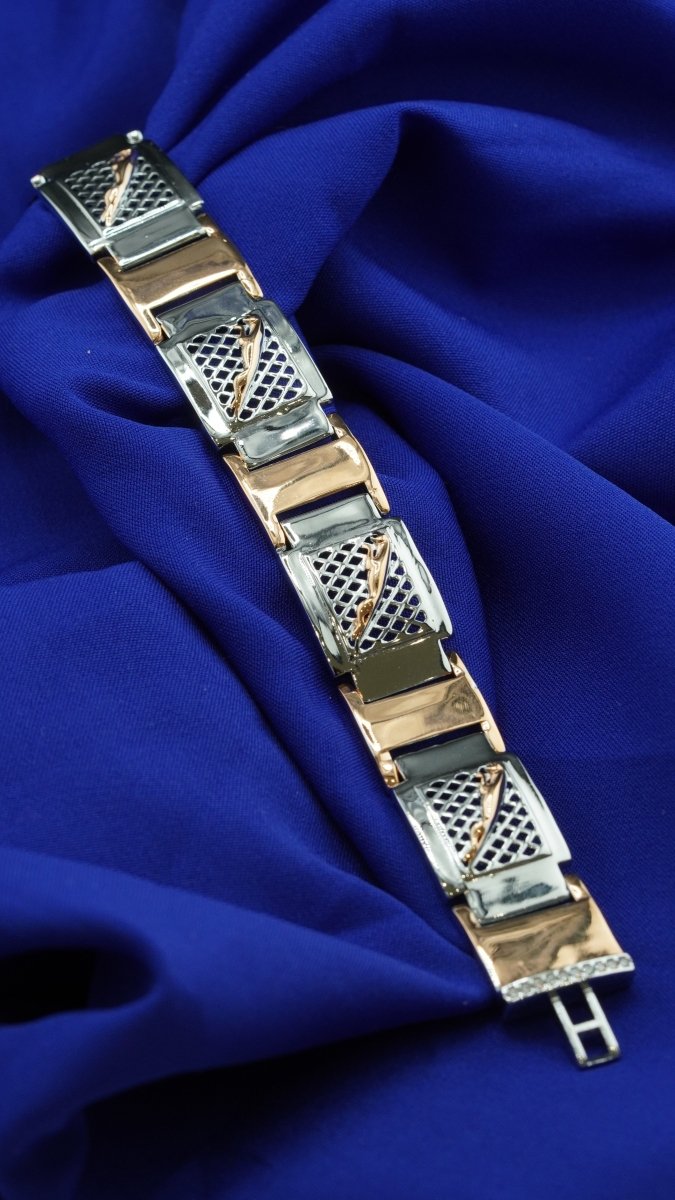 Silver Panther Vein Bracelet - D KHUSHALBHAI JEWELLERS