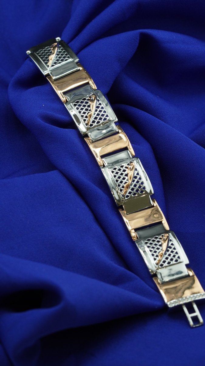 Silver Panther Vein Bracelet - D KHUSHALBHAI JEWELLERS