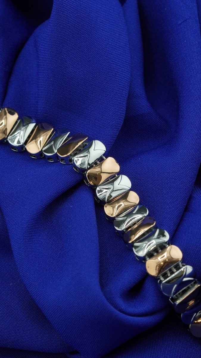 Silver Rose Bracelet - D KHUSHALBHAI JEWELLERS