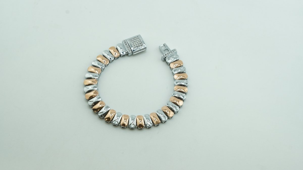 Silver Rose Bracelet - D KHUSHALBHAI JEWELLERS