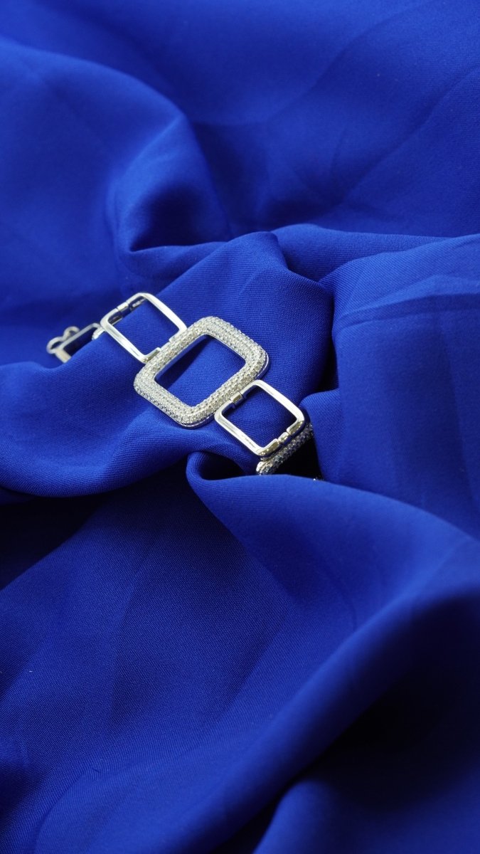 Silver Square Bracelet - D KHUSHALBHAI JEWELLERS