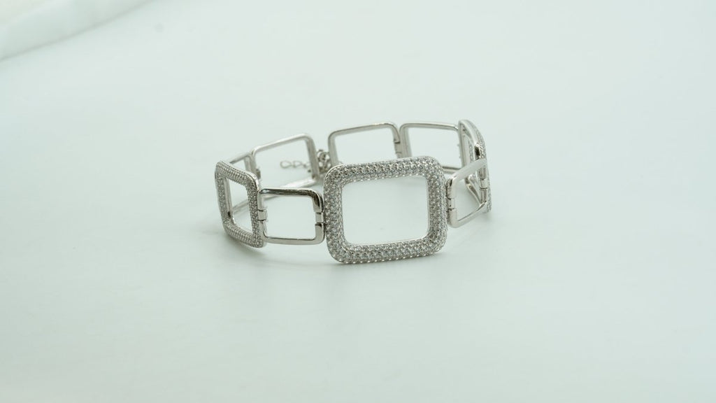 Silver Square Bracelet - D KHUSHALBHAI JEWELLERS