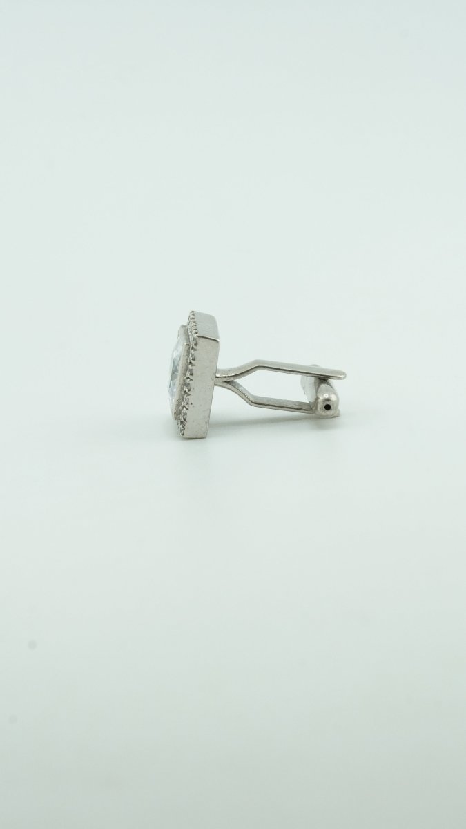 Square Stone Cufflinks - D KHUSHALBHAI JEWELLERS