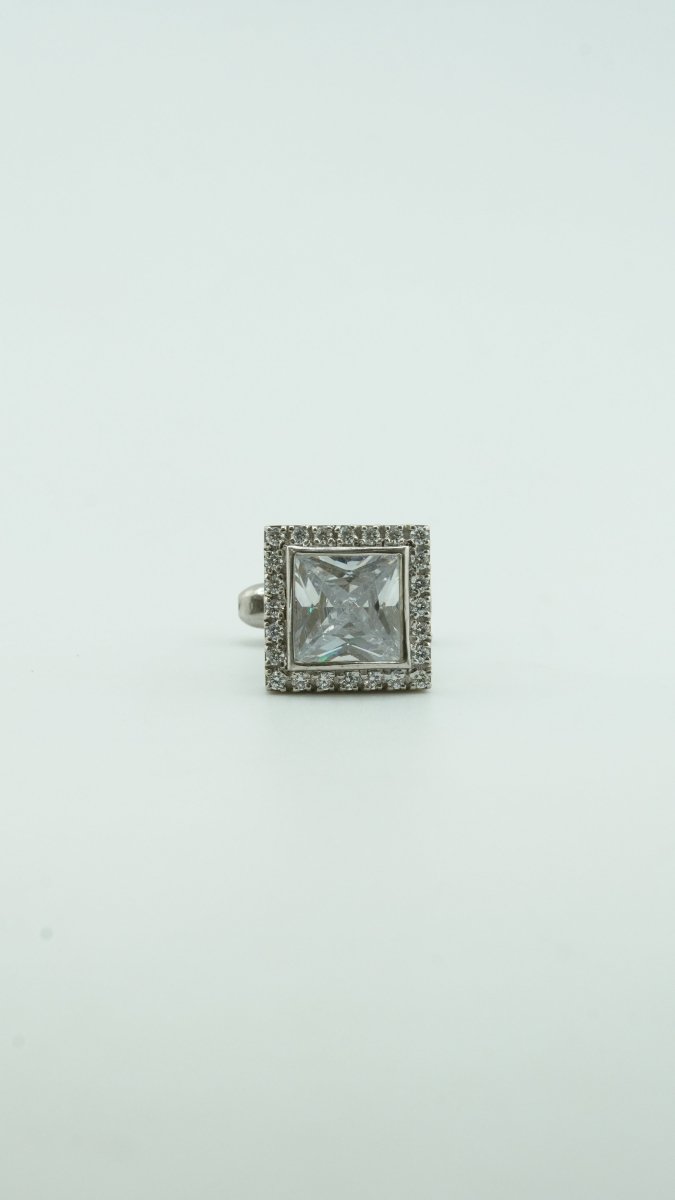 Square Stone Cufflinks - D KHUSHALBHAI JEWELLERS