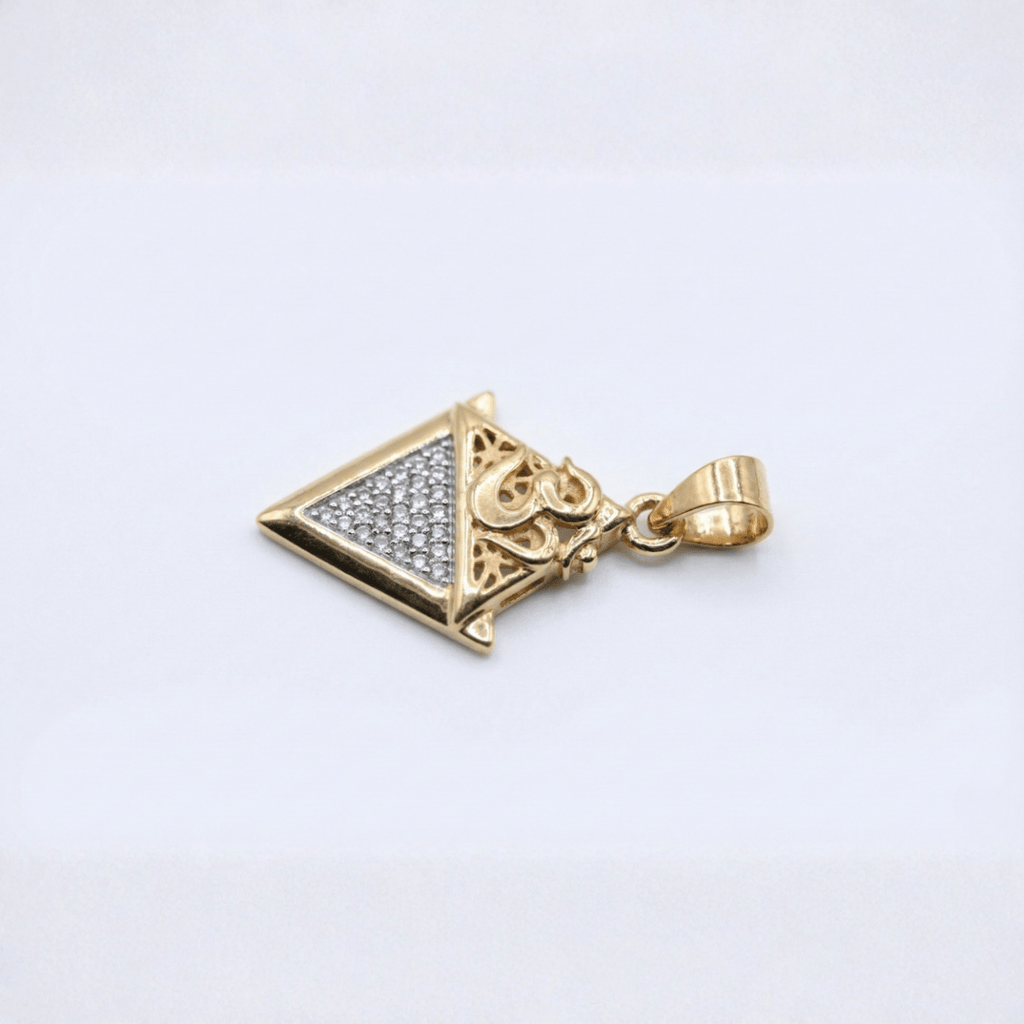 The Veda Diamond Om Pendant - D KHUSHALBHAI JEWELLERS