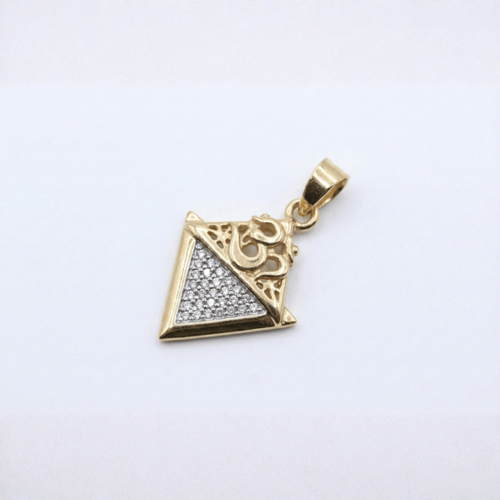 The Veda Diamond Om Pendant - D KHUSHALBHAI JEWELLERS