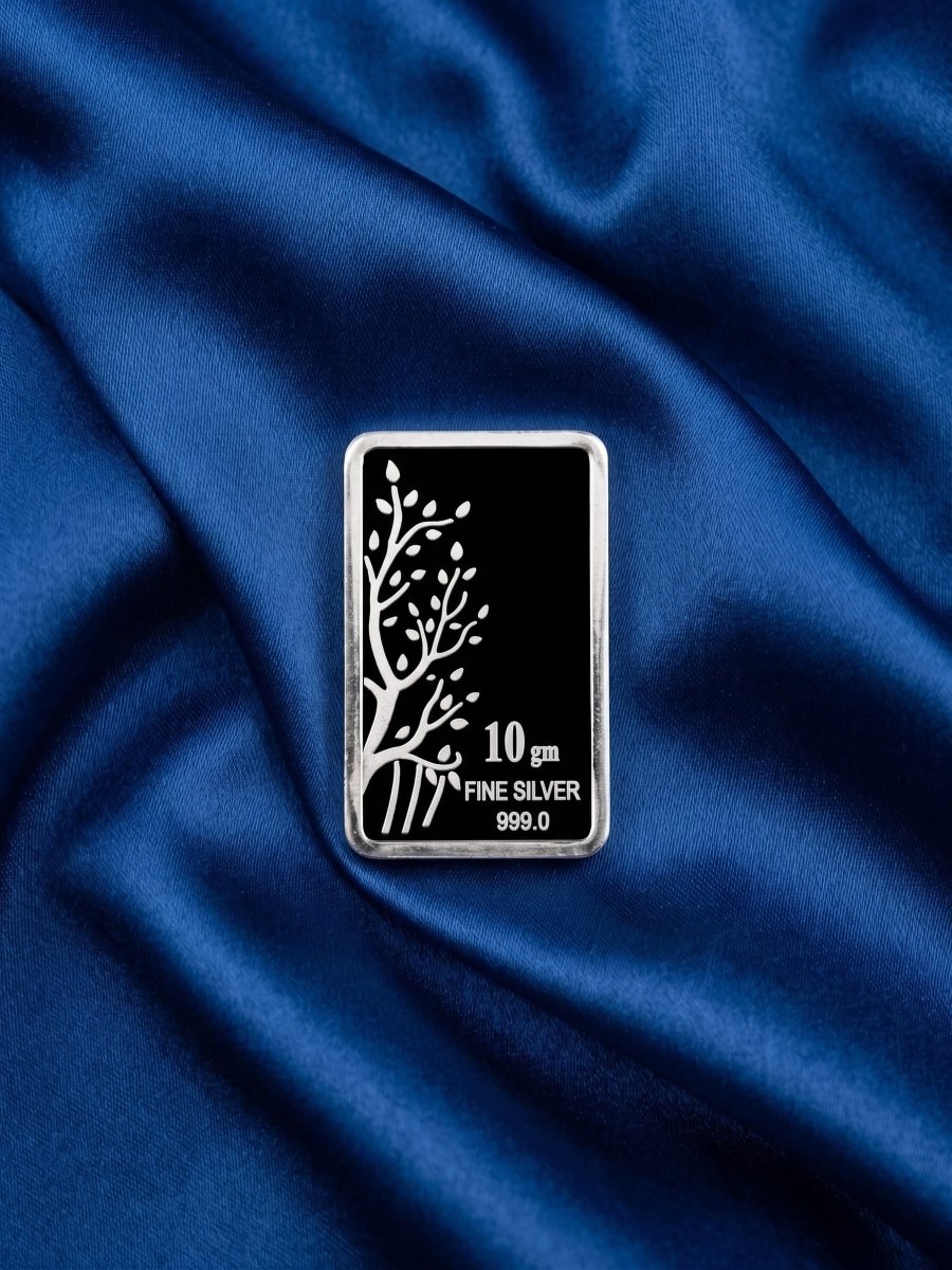 Tree of Life 999.0 Fine Silver Bar - D KHUSHALBHAI JEWELLERS