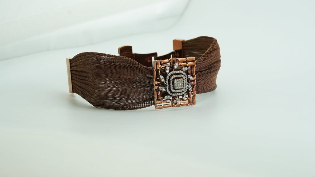 Weave Texture Bracelet - D KHUSHALBHAI JEWELLERS
