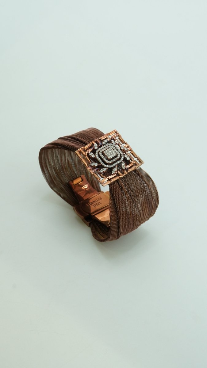 Weave Texture Bracelet - D KHUSHALBHAI JEWELLERS